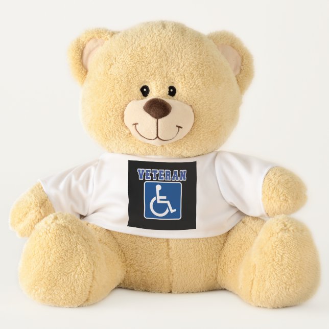 Disabled Handicapped Veteran Teddy Bear (Front)