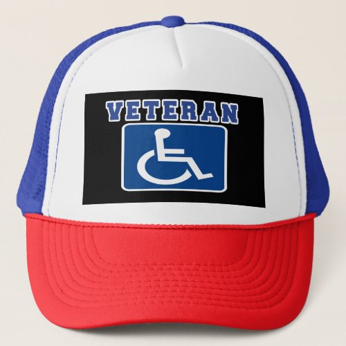 Disabled Handicapped Veteran Trucker Hat