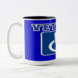 Disabled Handicapped Veteran Two-Tone Coffee Mug