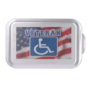 Disabled Handicapped Veteran USA Cake Pan