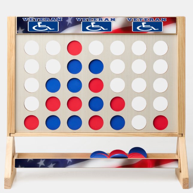 Disabled Handicapped Veteran USA Fast Four (Front)