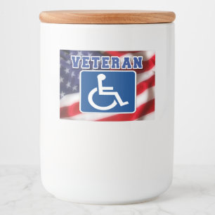 Disabled Handicapped Veteran USA Food Label