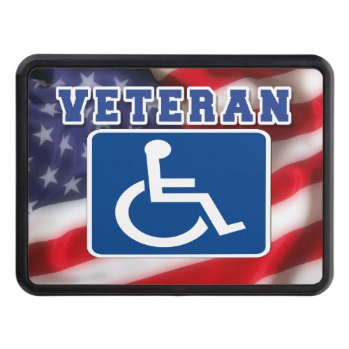 Disabled Handicapped Veteran USA Hitch Cover