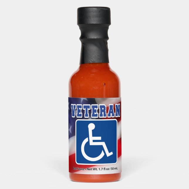 Disabled Handicapped Veteran USA Hot Sauces (Front)
