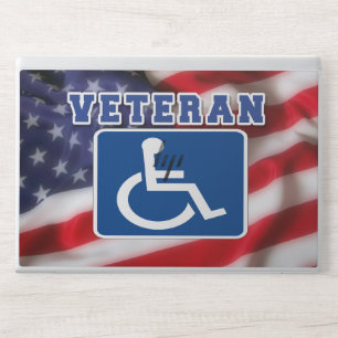 Disabled Handicapped Veteran USA HP Laptop Skin