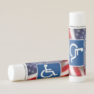 Disabled Handicapped Veteran USA Lip Balm