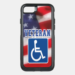 Disabled Handicapped Veteran USA OtterBox Commuter iPhone SE/8/7 Case