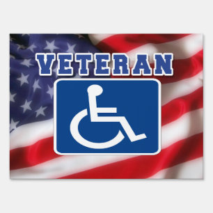 Disabled Handicapped Veteran USA Sign