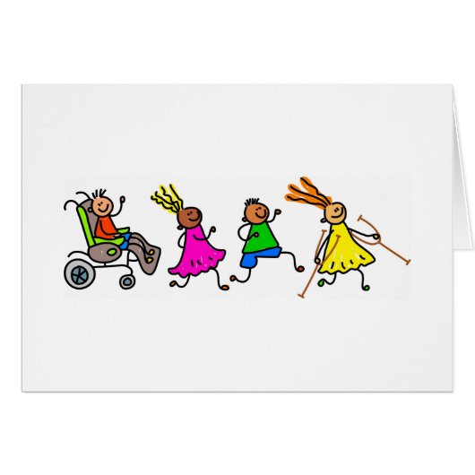 Disabled Kids Cards (Front Horizontal)