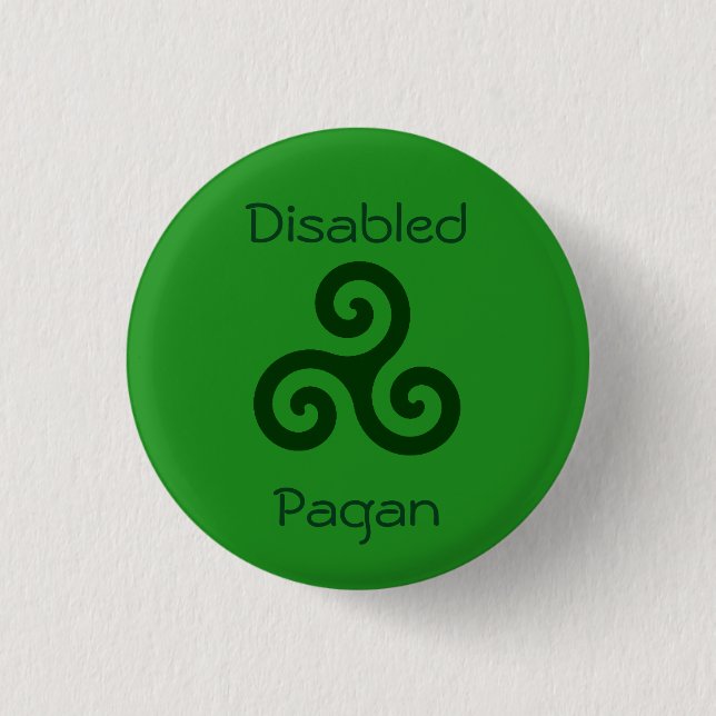 Disabled Pagan Button (Front)
