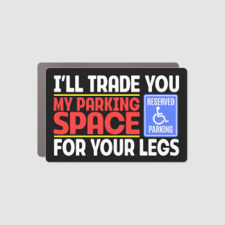Disabled Parking Space a Disabled Person Funny Car Magnet