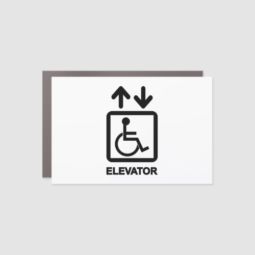 Disabled People Elevator Sign