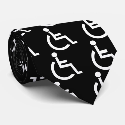 Disabled Persons Graphic Neck Tie