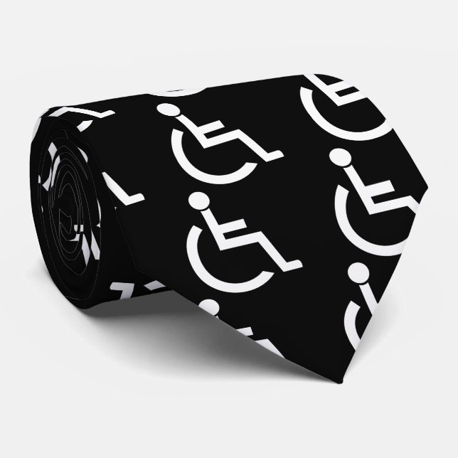 Disabled Persons Graphic Neck Tie (Rolled)