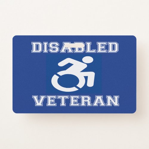 Disabled Veteran Badge