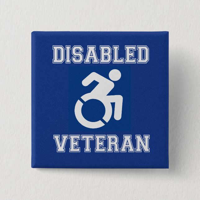 Disabled Veteran Button (Front)