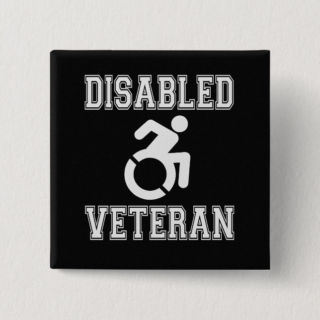 Disabled Veteran Button (Front)