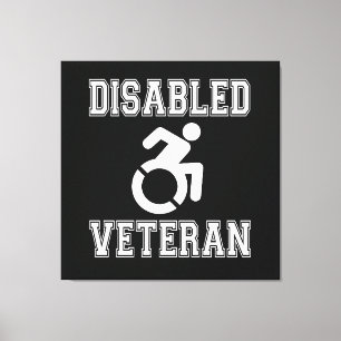 Disabled Veteran Canvas Print