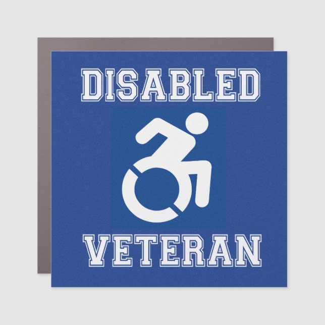 Disabled Veteran Car Magnet (Front)
