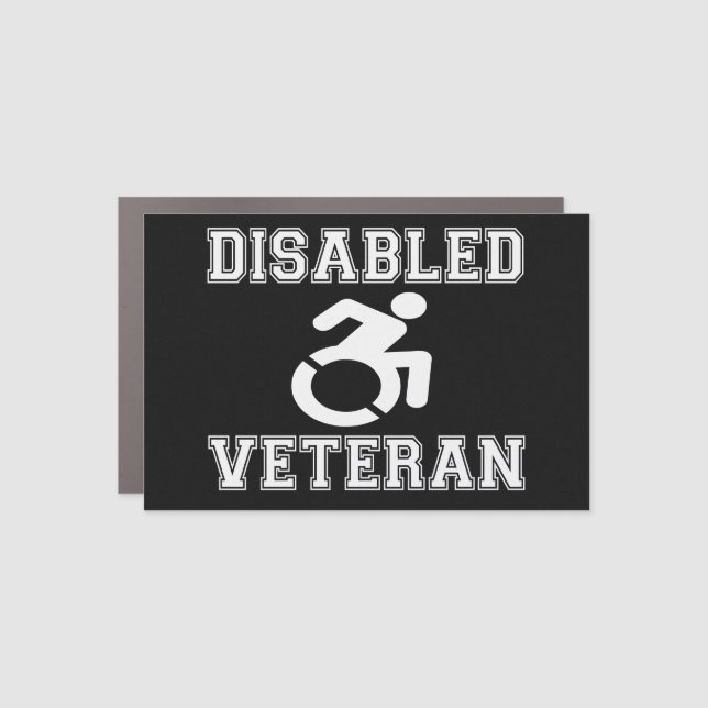 Disabled Veteran Car Magnet (Front)