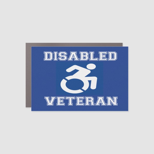 Disabled Veteran Car Magnet (Front)