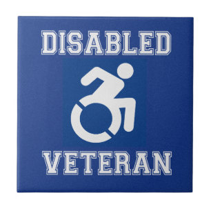 Disabled Veteran Ceramic Tile