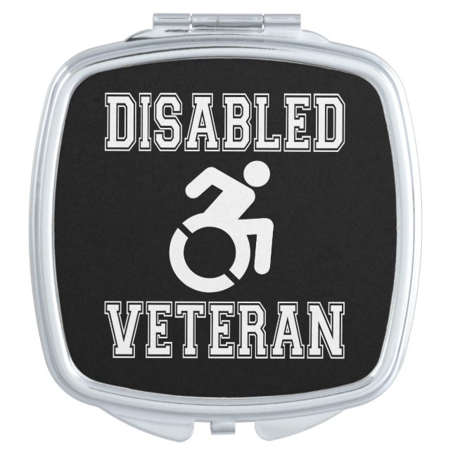 Disabled Veteran Compact Mirror (Front)