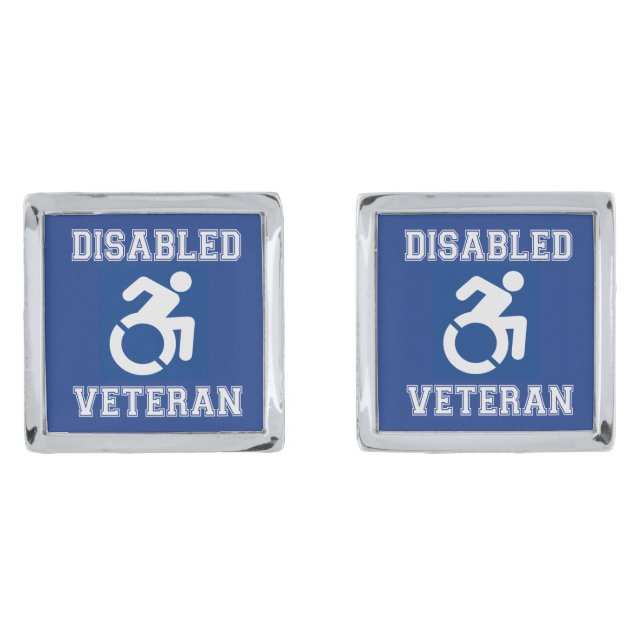 Disabled Veteran Cufflinks (Front)