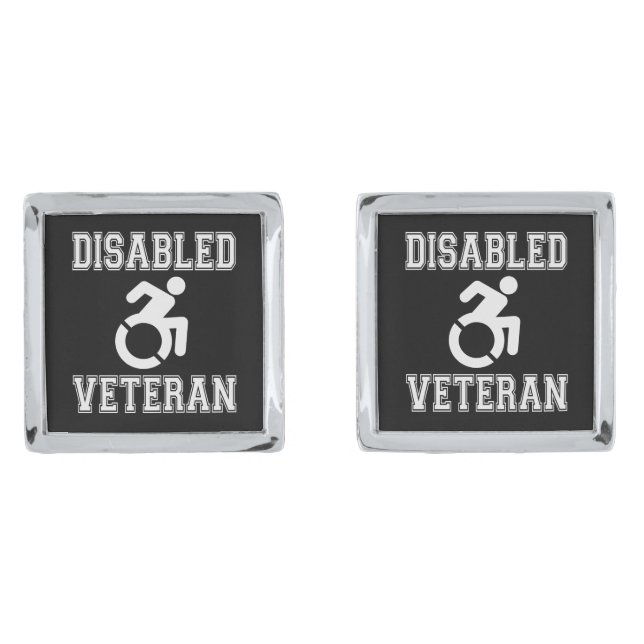 Disabled Veteran Cufflinks (Front)