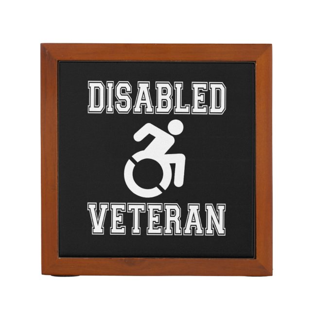 Disabled Veteran Desk Organizer (Front)