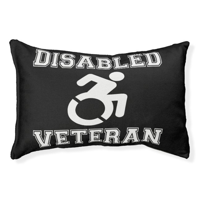 Disabled Veteran, Handicapped Veteran, Disabled Ha Pet Bed (Front)