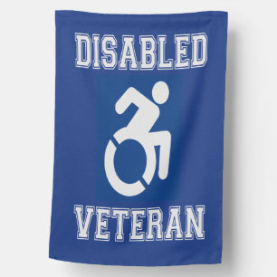 Disabled Veteran House Flag