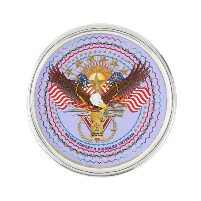 Disabled Veteran Important View About Design Below Pin (Front)