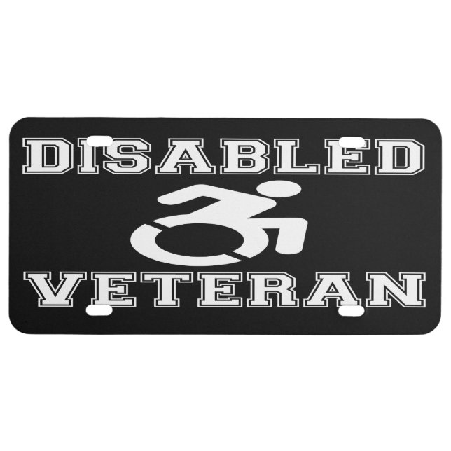 Disabled Veteran License Plate (Front)