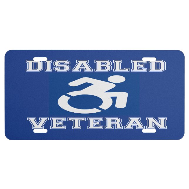 Disabled Veteran License Plate (Front)