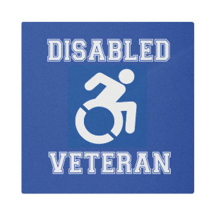 Disabled Veteran Metal Print