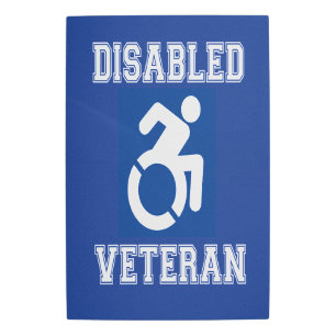 Disabled Veteran Metal Print