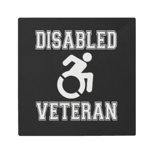Disabled Veteran Metal Print
