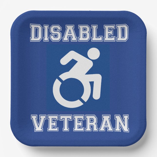 Disabled Veteran Paper Plates (Front)