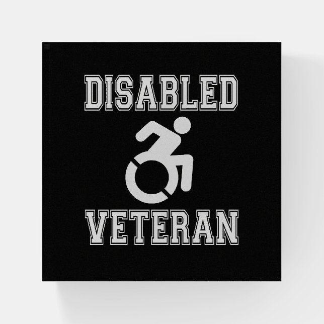 Disabled Veteran Paperweight (Front)