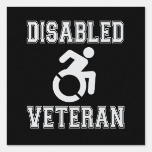 Disabled Veteran Sign
