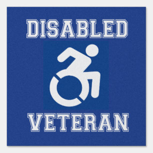 Disabled Veteran Sign