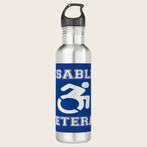 Disabled Veteran Stainless Steel Water Bottle