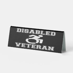Disabled Veteran Table Tent