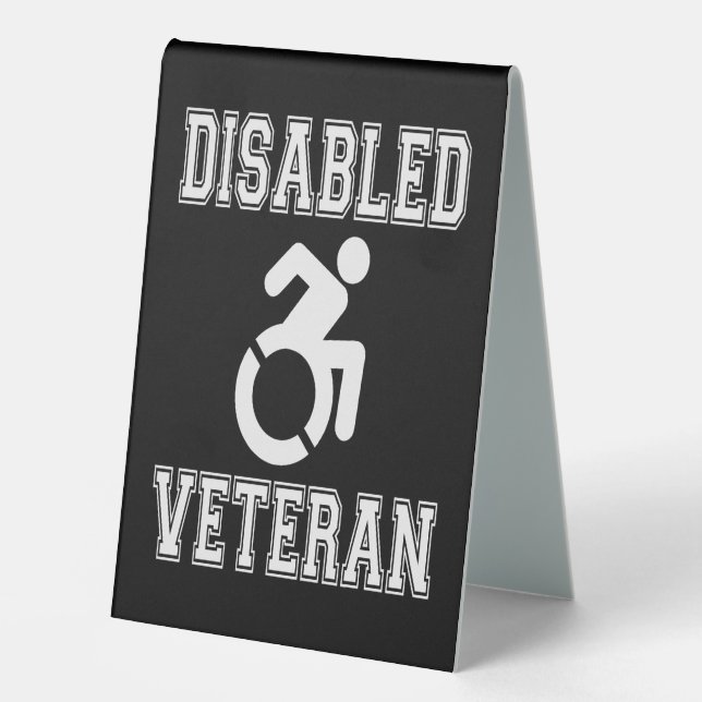 Disabled Veteran Table Tent (Front)