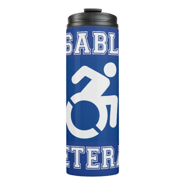 Disabled Veteran Thermal Tumbler (Front)