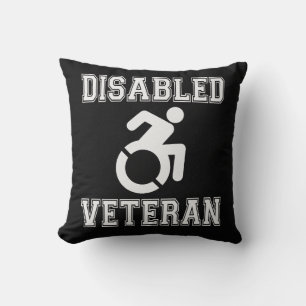 Disabled Veteran Throw Pillow