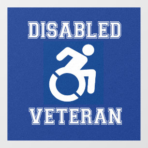 Disabled Veteran Window Cling