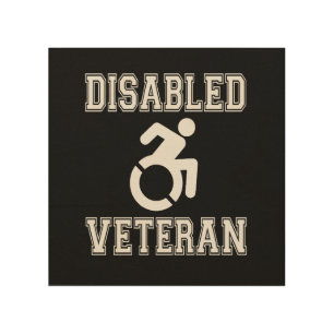 Disabled Veteran Wood Wall Art