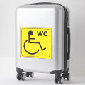 Disabled WC Toilet Wheelchair Sticker Symbol | Zazzle